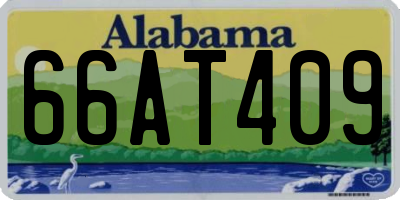 AL license plate 66AT409