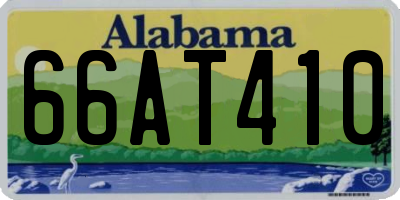 AL license plate 66AT410