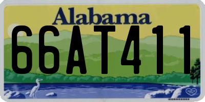 AL license plate 66AT411