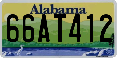 AL license plate 66AT412