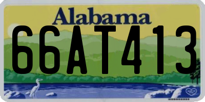 AL license plate 66AT413