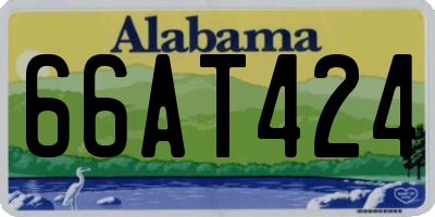 AL license plate 66AT424