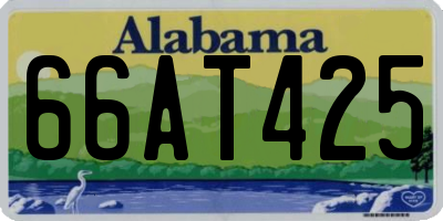 AL license plate 66AT425