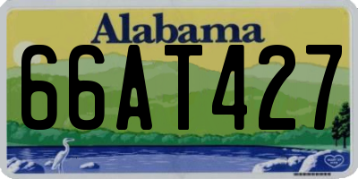 AL license plate 66AT427
