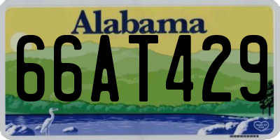 AL license plate 66AT429