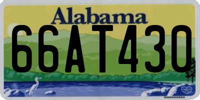 AL license plate 66AT430