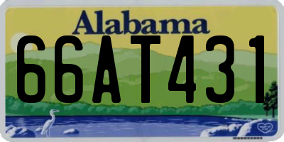 AL license plate 66AT431