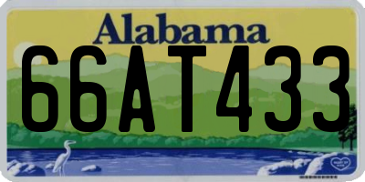 AL license plate 66AT433