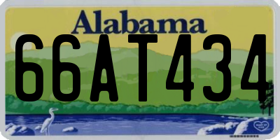 AL license plate 66AT434