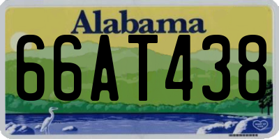 AL license plate 66AT438