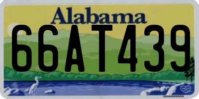 AL license plate 66AT439