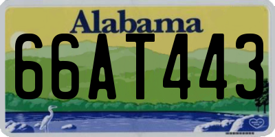 AL license plate 66AT443