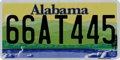 AL license plate 66AT445