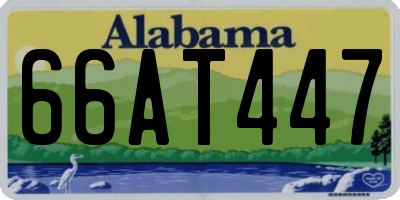 AL license plate 66AT447