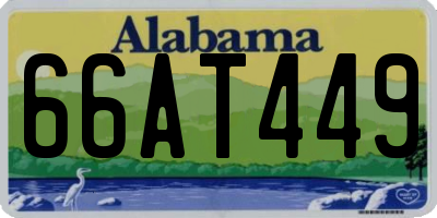 AL license plate 66AT449