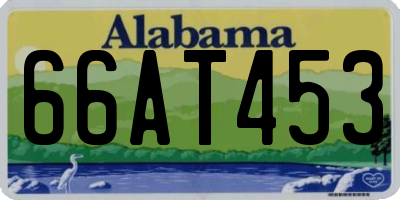 AL license plate 66AT453