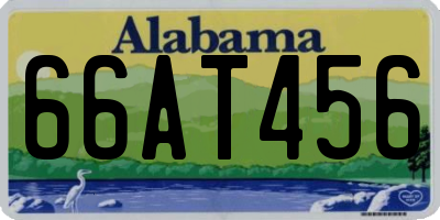 AL license plate 66AT456
