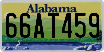 AL license plate 66AT459