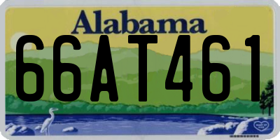 AL license plate 66AT461