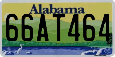 AL license plate 66AT464
