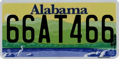 AL license plate 66AT466