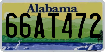 AL license plate 66AT472