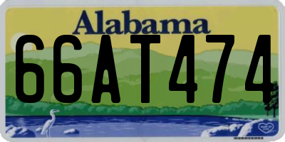 AL license plate 66AT474