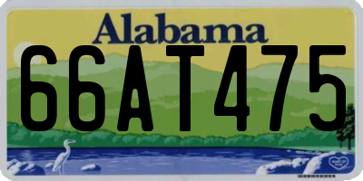 AL license plate 66AT475