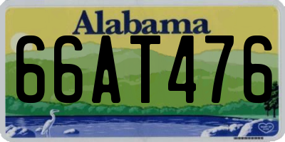 AL license plate 66AT476