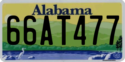 AL license plate 66AT477