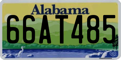 AL license plate 66AT485