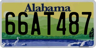 AL license plate 66AT487