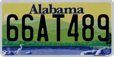AL license plate 66AT489