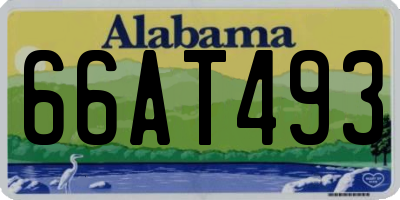 AL license plate 66AT493