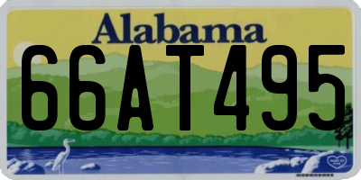 AL license plate 66AT495