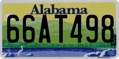 AL license plate 66AT498