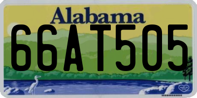 AL license plate 66AT505