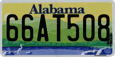 AL license plate 66AT508