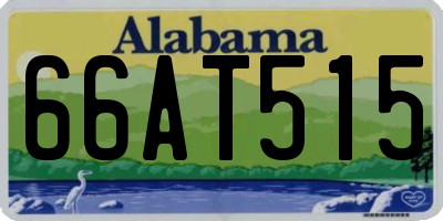 AL license plate 66AT515