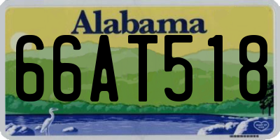 AL license plate 66AT518
