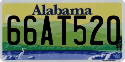 AL license plate 66AT520