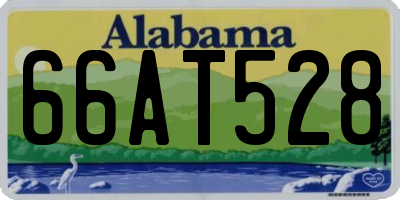 AL license plate 66AT528