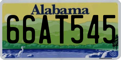 AL license plate 66AT545
