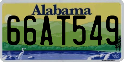 AL license plate 66AT549