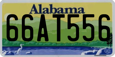 AL license plate 66AT556