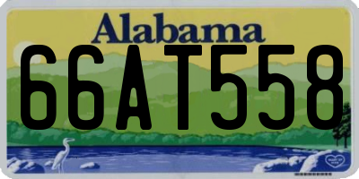 AL license plate 66AT558
