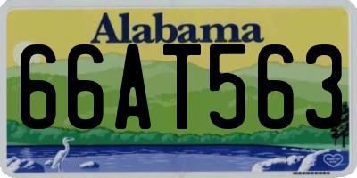 AL license plate 66AT563