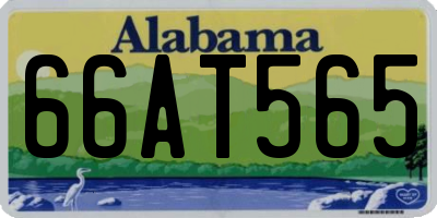 AL license plate 66AT565