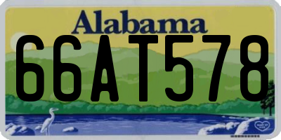 AL license plate 66AT578