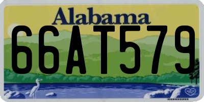 AL license plate 66AT579